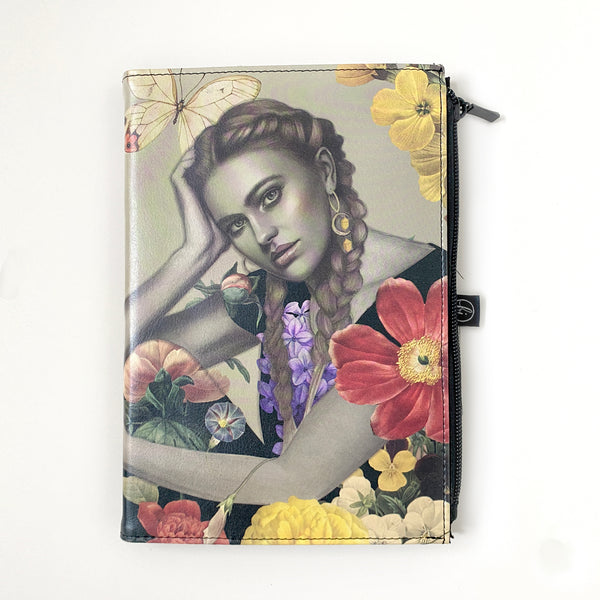 A5 Faux Leather Journal with zipper feature - Create